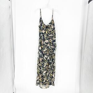 Forever 21 Spaghetti Strap Floral Ruffle Maxi Dress Size Medium
